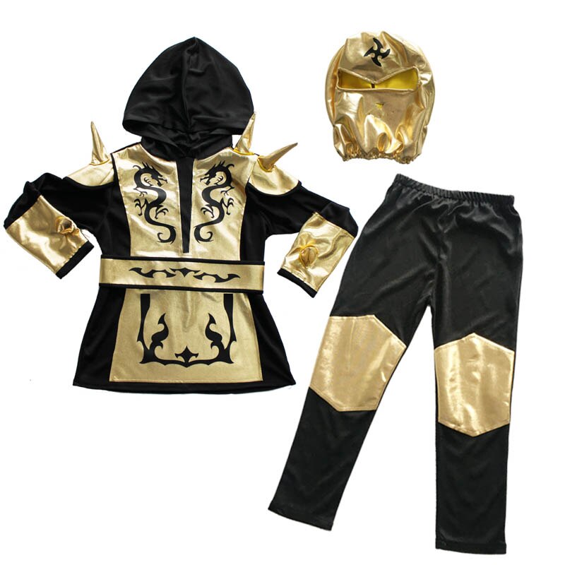 Hooded Ninja Costume For Boys